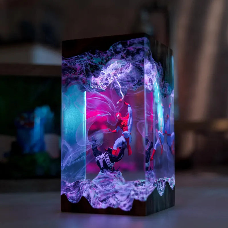 Handmade Spiderman Lamp