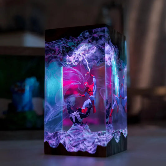 Handmade Spiderman Lamp